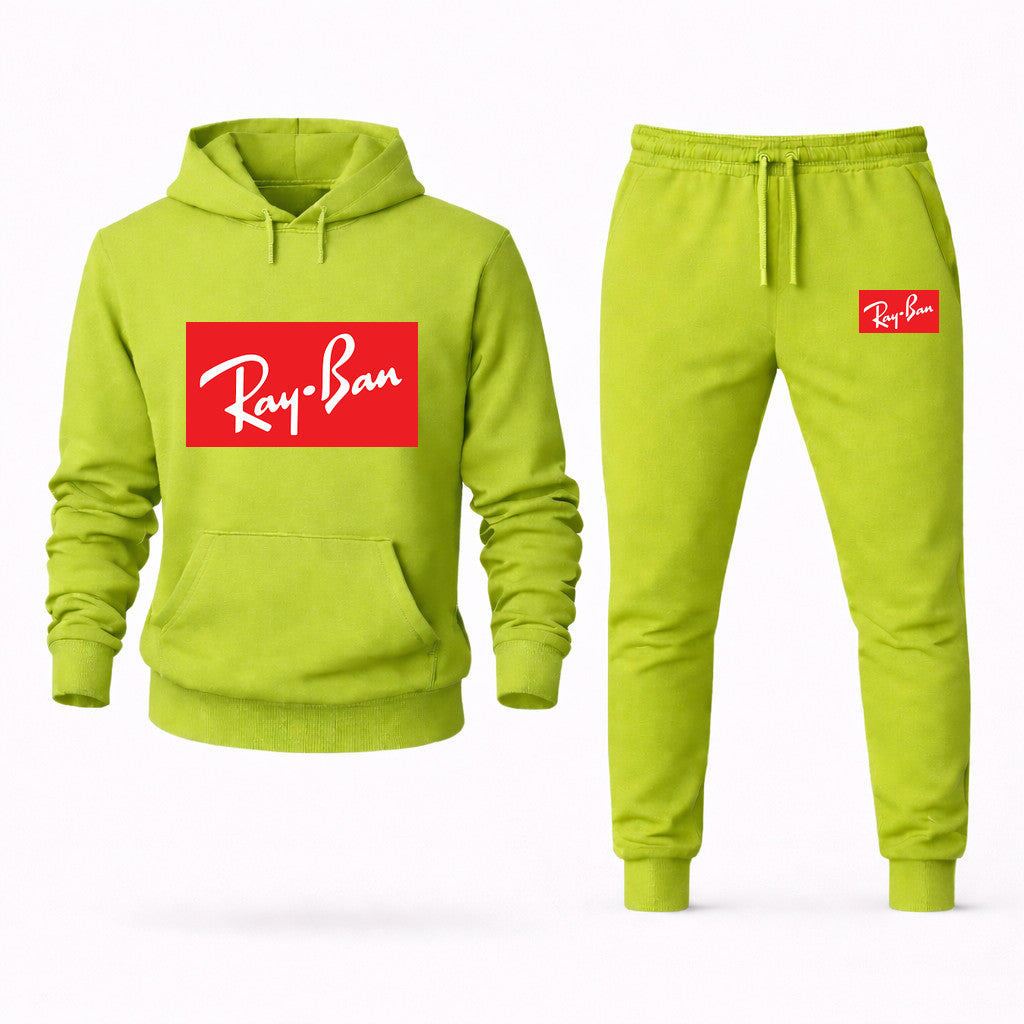 Ray-Ban Hoodie and Joggers Set - Lime Green