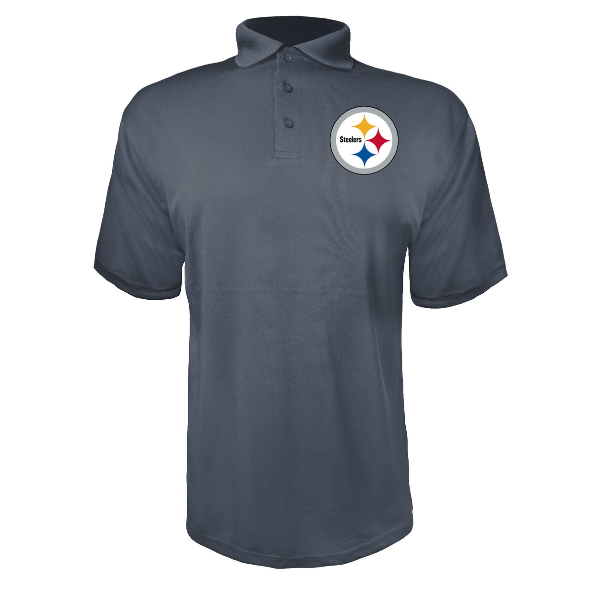Pittsburgh Steelers Charcoal polyester polo