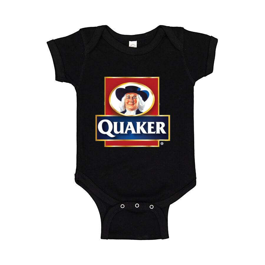 Quaker Baby Romper Onesie - Black