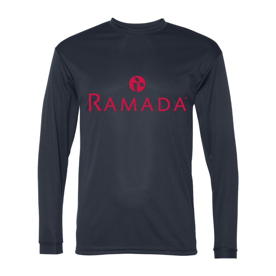 Men's Ramada Polyester Long Sleeve T-Shirt - Navy