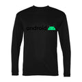 Men's Android Polyester Long Sleeve T-Shirt - Black