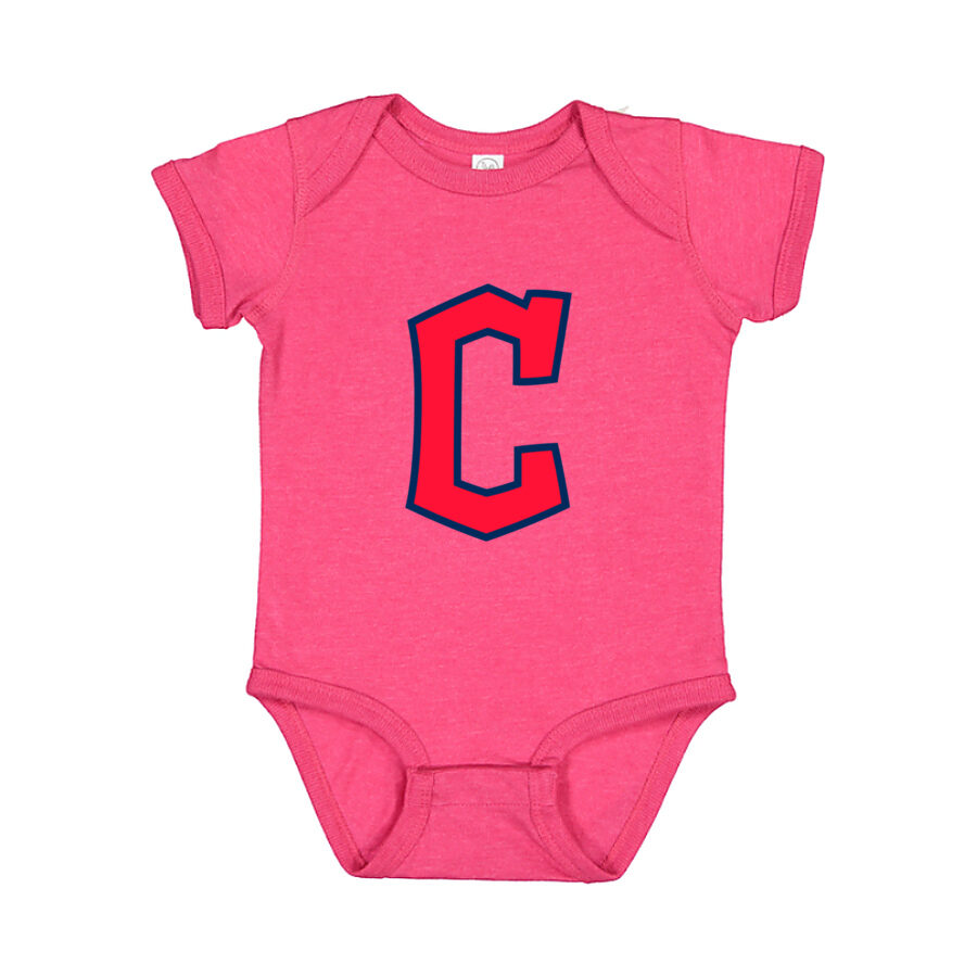 Cleveland Guardians Baby Romper Onesie - Pink