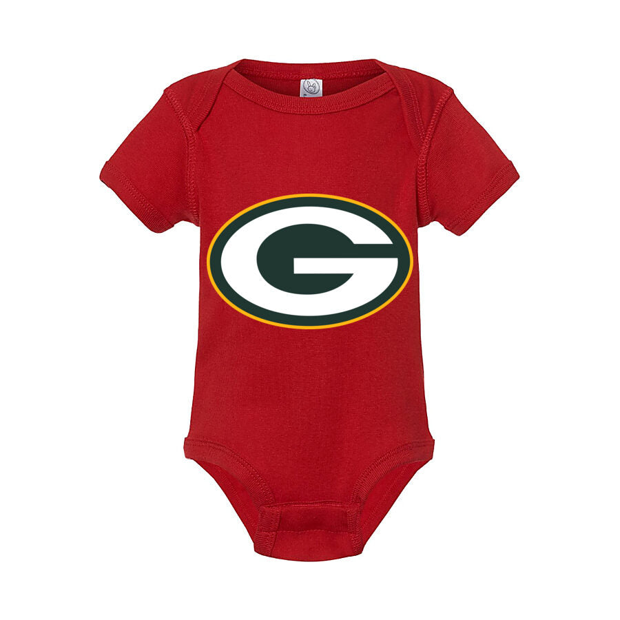 Green Bay Packers Baby Romper Onesie - Red