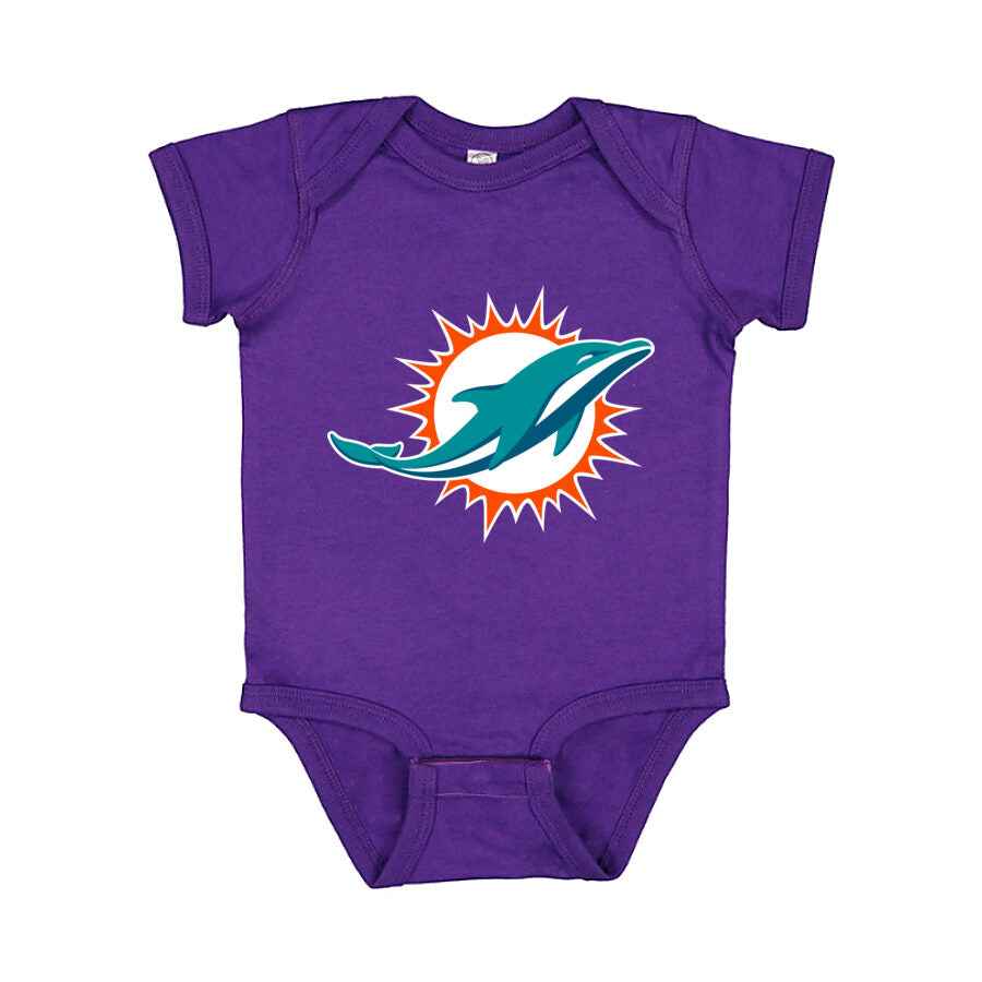 Miami Dolphins Baby Romper Onesie - Purple