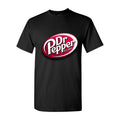 Men's dr pepper logo png transparent Cotton T-Shirt - Black