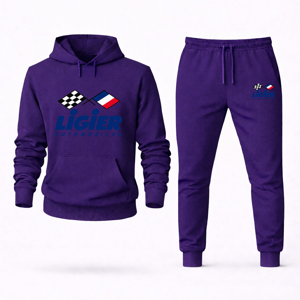 Ligier Automobiles Hoodie and Joggers Set - Purple