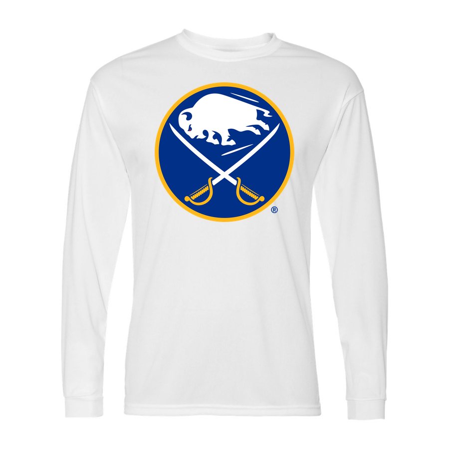 Men's Buffalo Sabres Polyester Long Sleeve T-Shirt - White