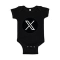 X Twitter Baby Romper Onesie - Black