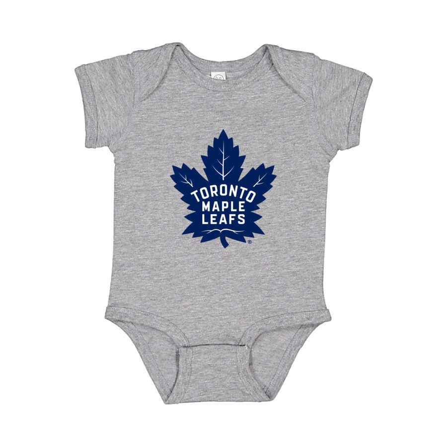 Toronto Maple Leafs Baby Romper Onesie - Gray