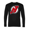 Men's New Jersey Devils Polyester Long Sleeve T-Shirt - Black
