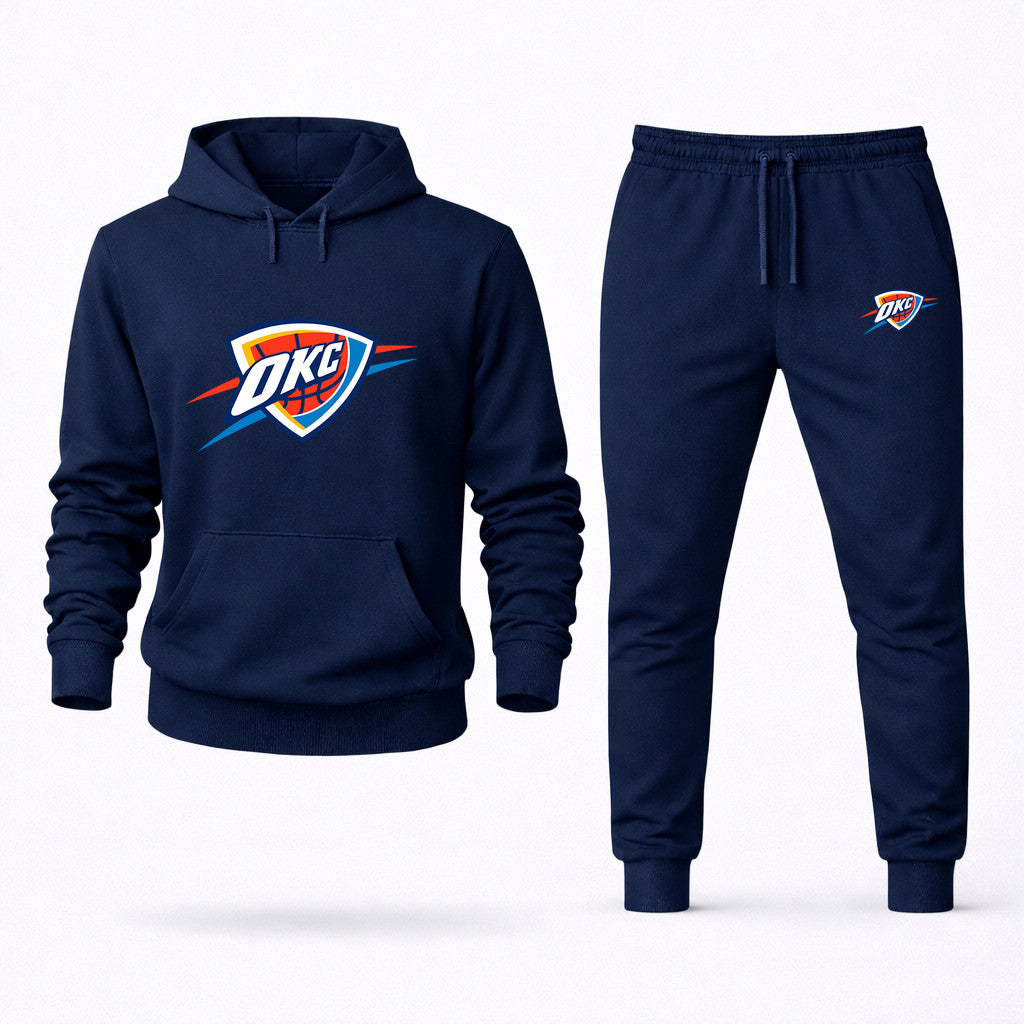Oklahoma City Thunder Hoodie and Joggers Set - Navy