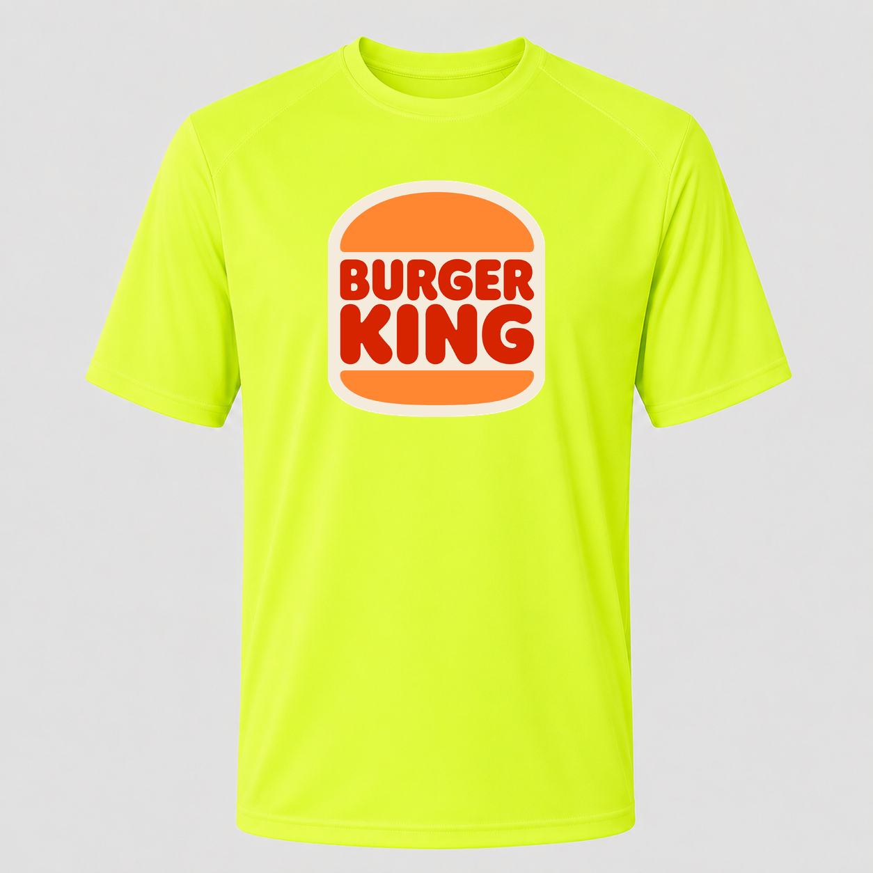 Men's Burger King Performance T-Shirt - Safety Green