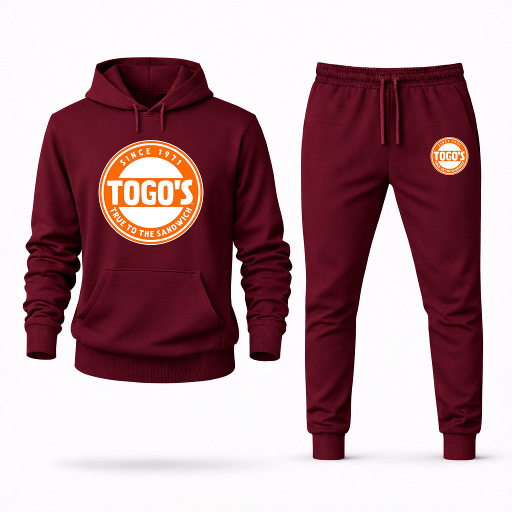 Togo's Hoodie and Joggers Set - Burgundy