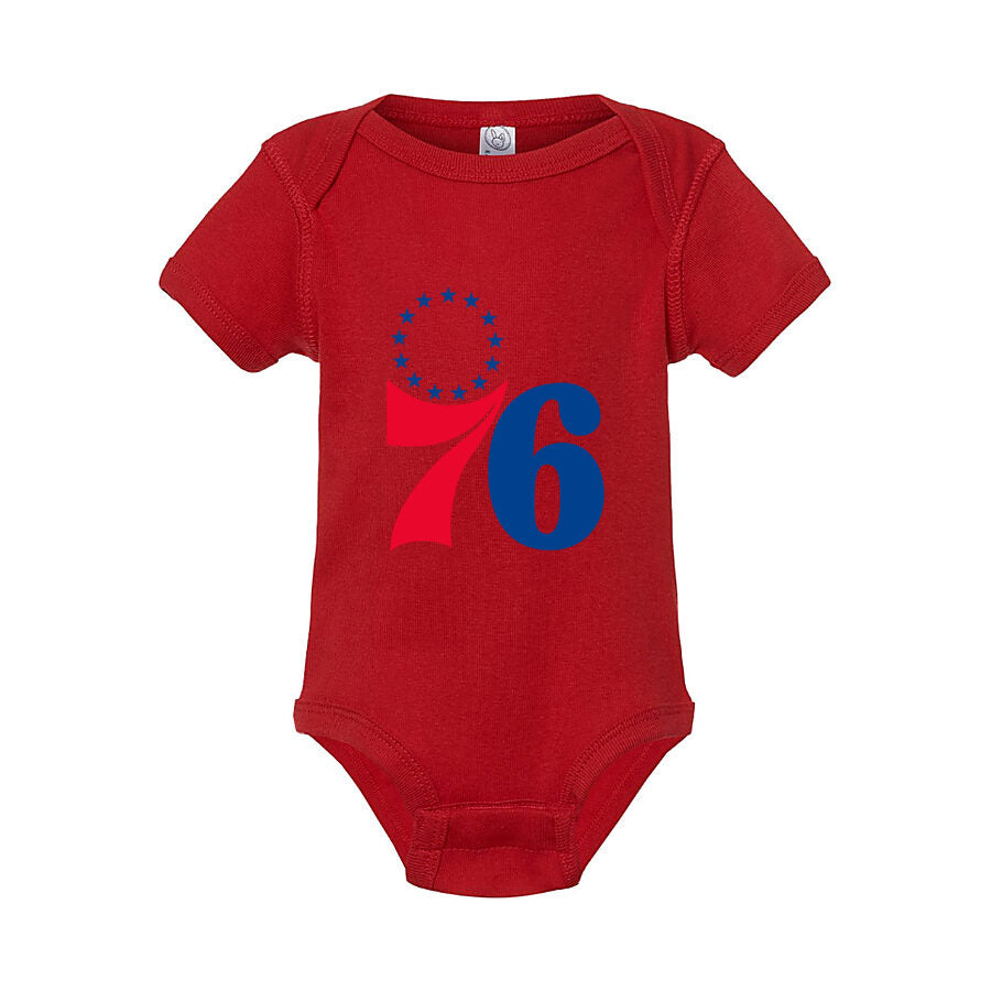 Philadelphia 76ers Baby Romper Onesie - Red