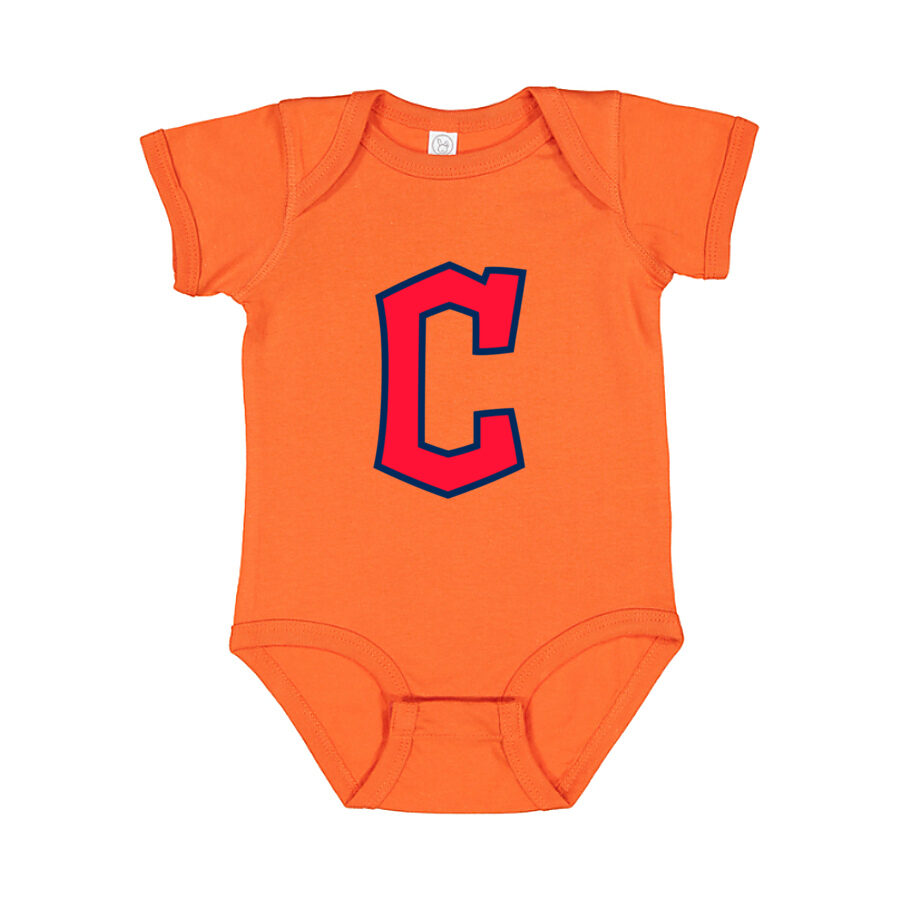 Cleveland Guardians Baby Romper Onesie - Orange