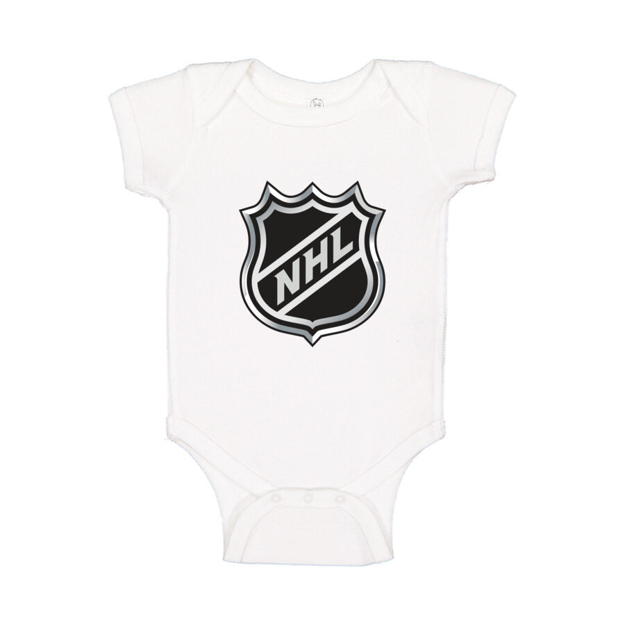 NHL Shield Baby Romper Onesie - White
