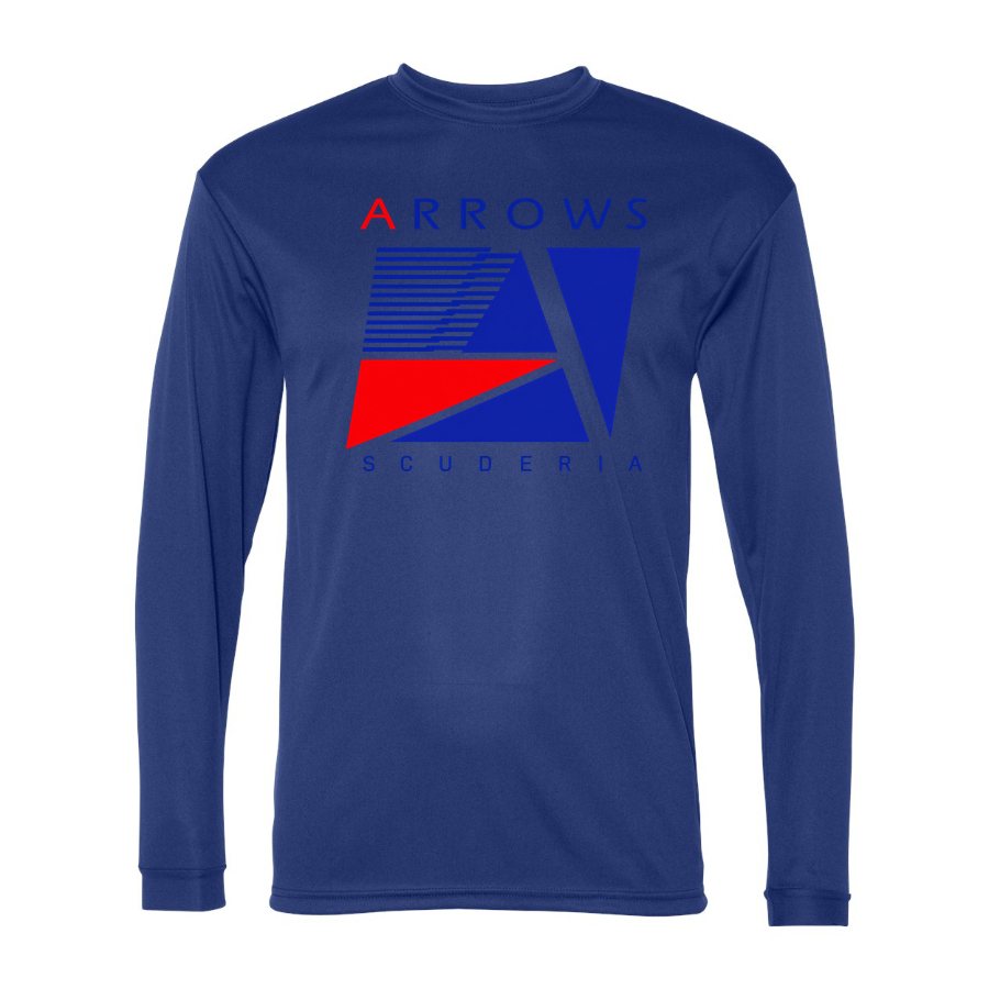 Men's Arrows F1 Team Polyester Long Sleeve T-Shirt - Royal Blue