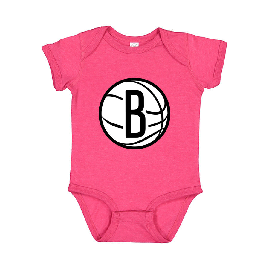 Brooklyn Nets Baby Romper Onesie - Pink