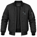 Men's Colorado Rockies Lightweight Bomber Jacket - Black