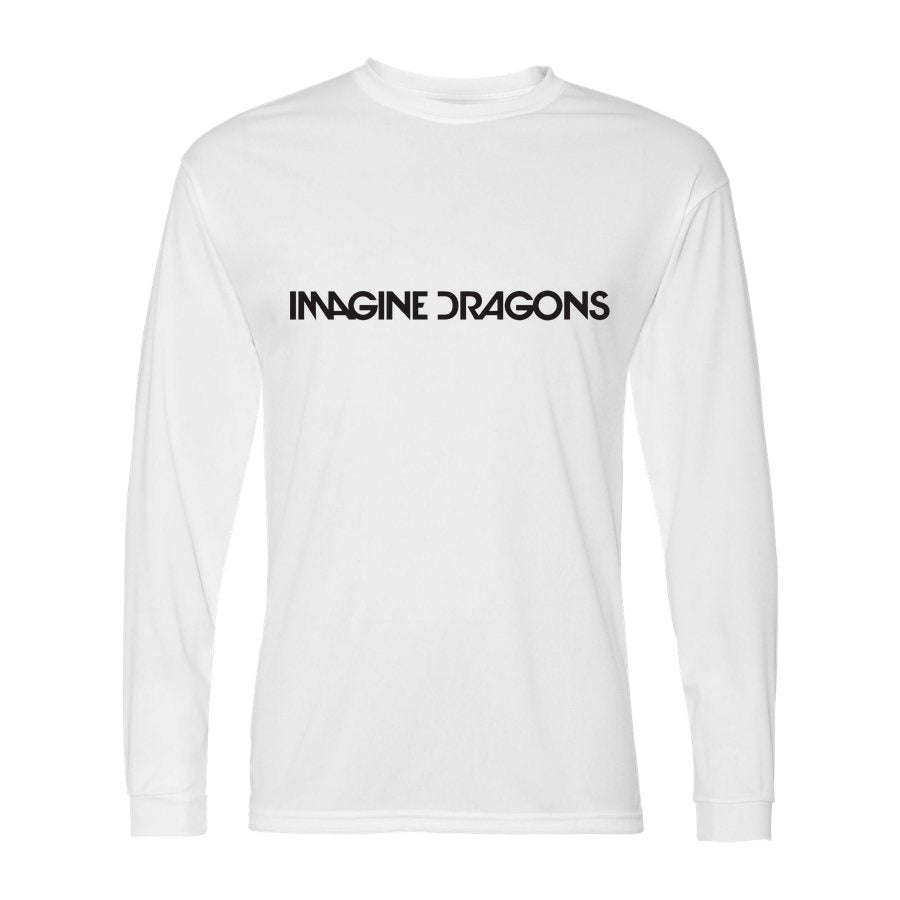 Men's Imagine Dragons Polyester Long Sleeve T-Shirt - White