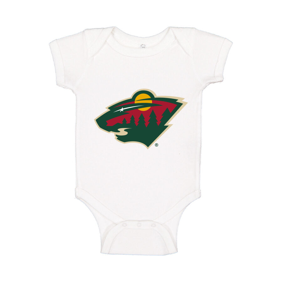 Minnesota Wild Baby Romper Onesie - White