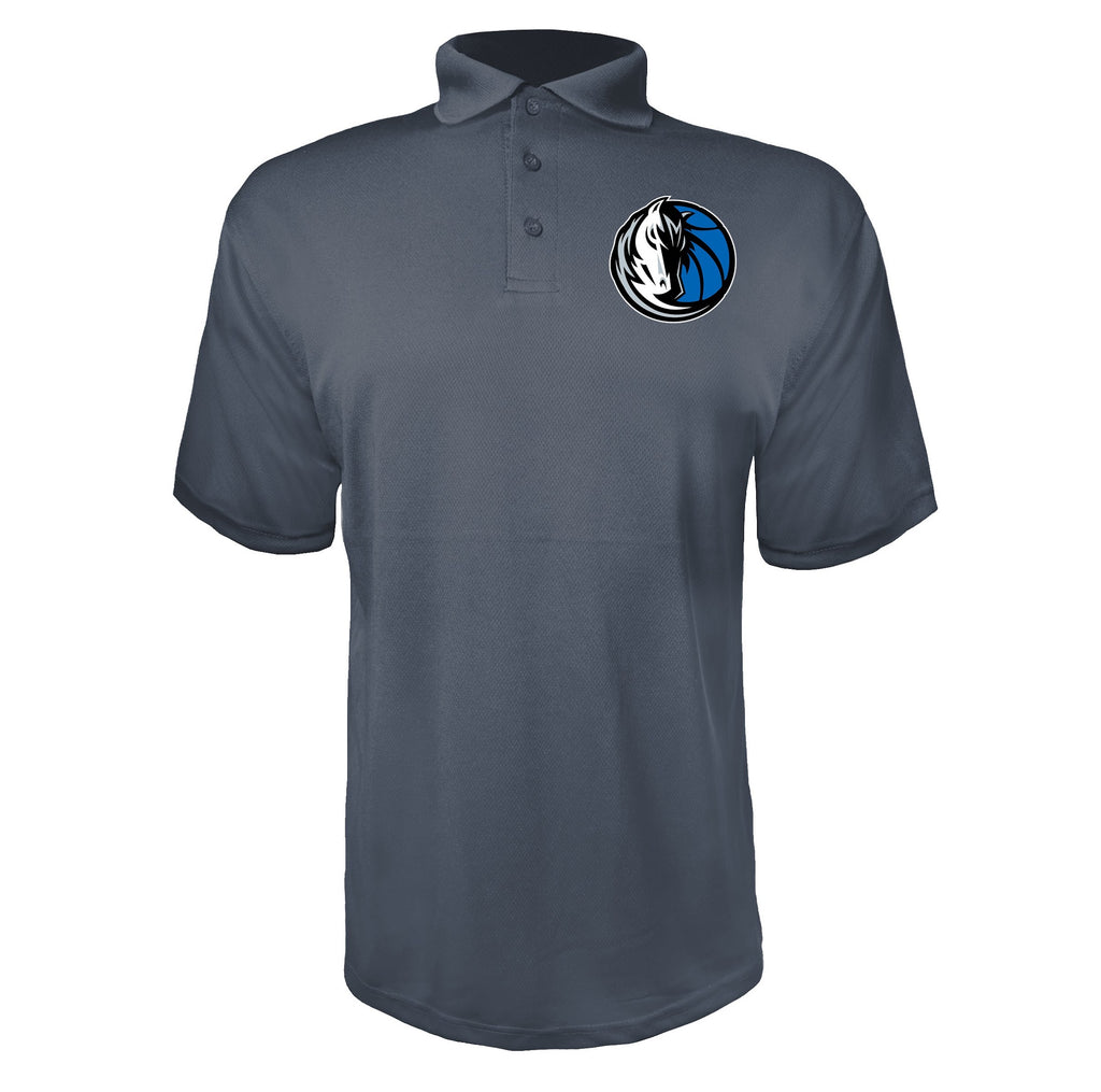 Dallas Mavericks Charcoal polyester polo