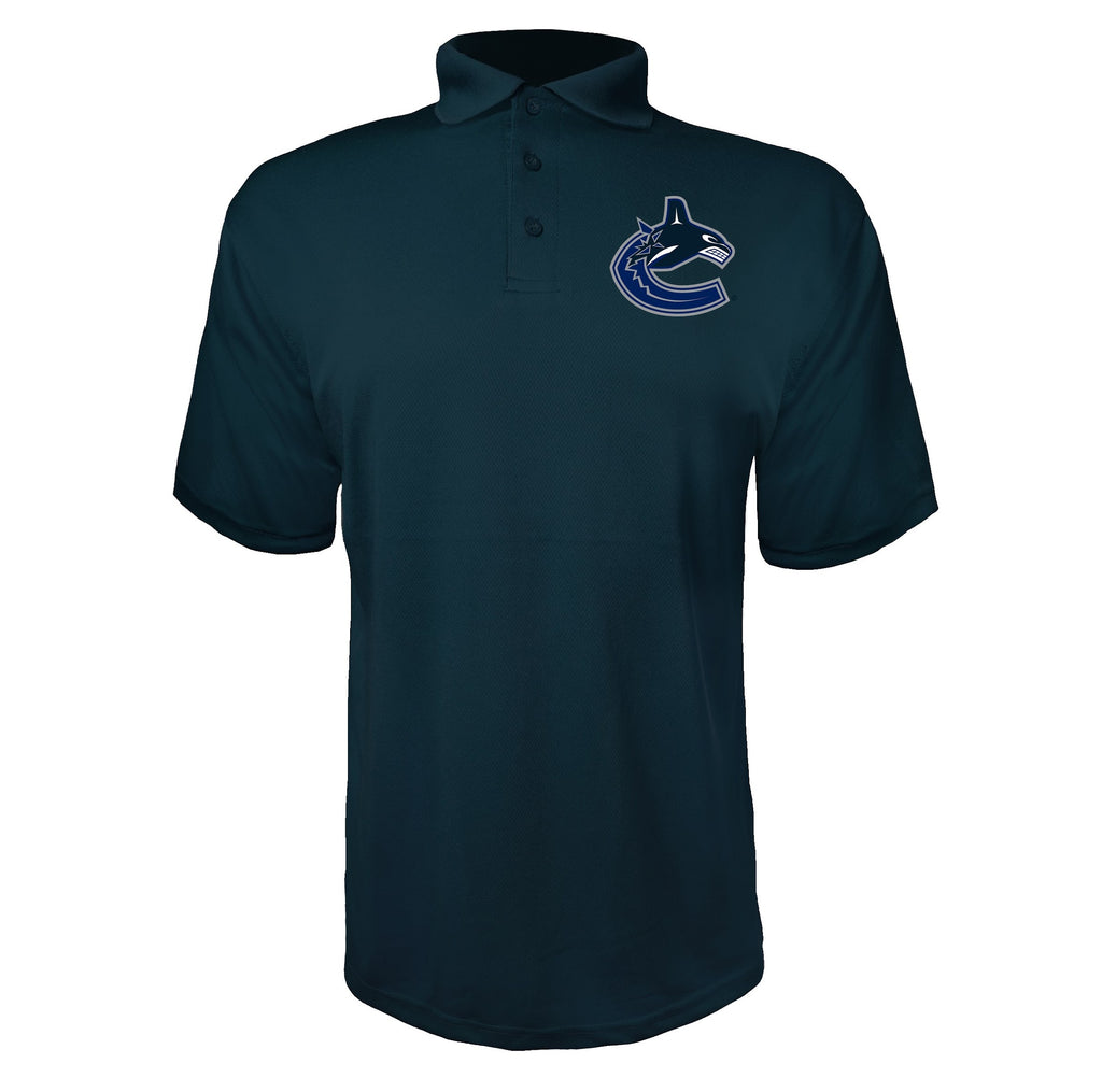 Vancouver Canucks Navy polyester polo