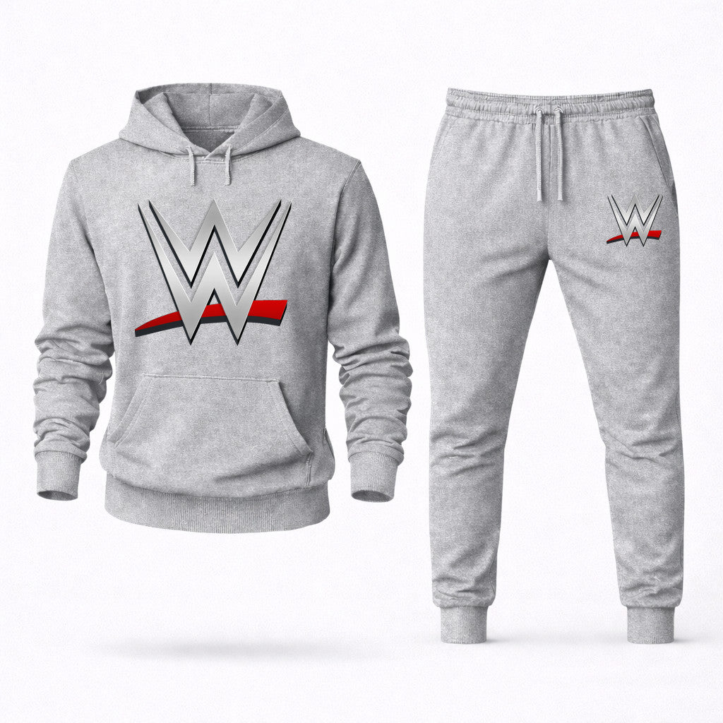 WWE Wrestling Hoodie and Joggers Set - Grey