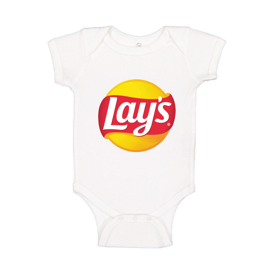 Lay's Baby Romper Onesie - White
