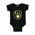 Milwaukee Brewers Baby Romper Onesie - Black
