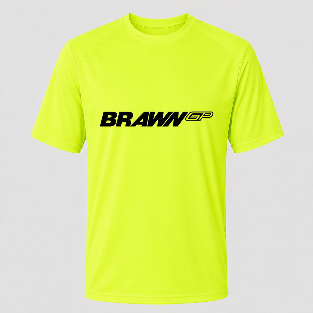 Men's Brawn GP Performance T-Shirt - Safety Green
