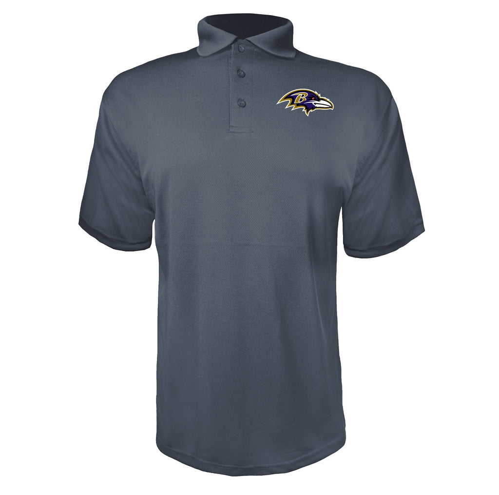 Baltimore Ravens Charcoal polyester polo
