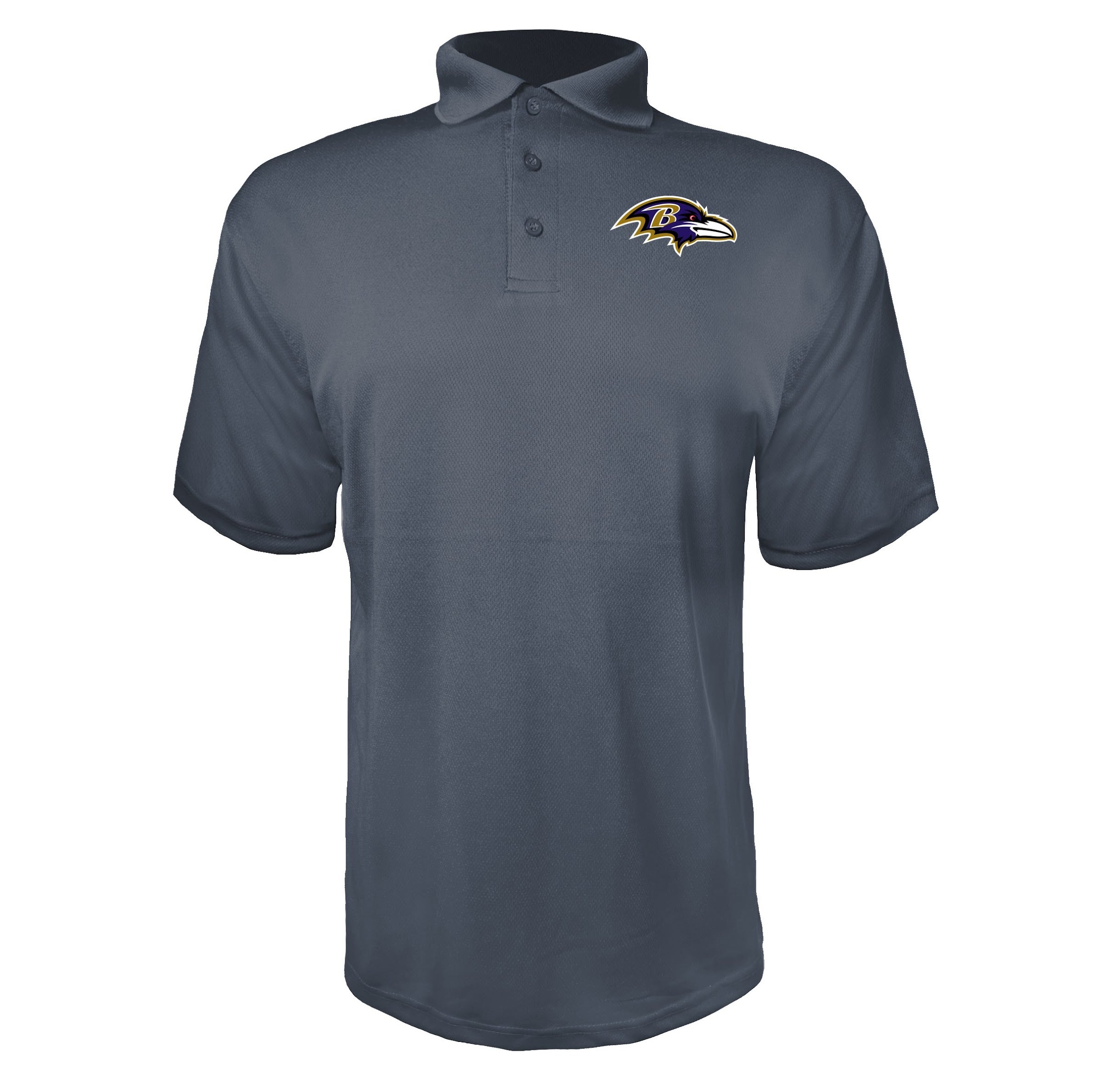 Baltimore Ravens Charcoal polyester polo