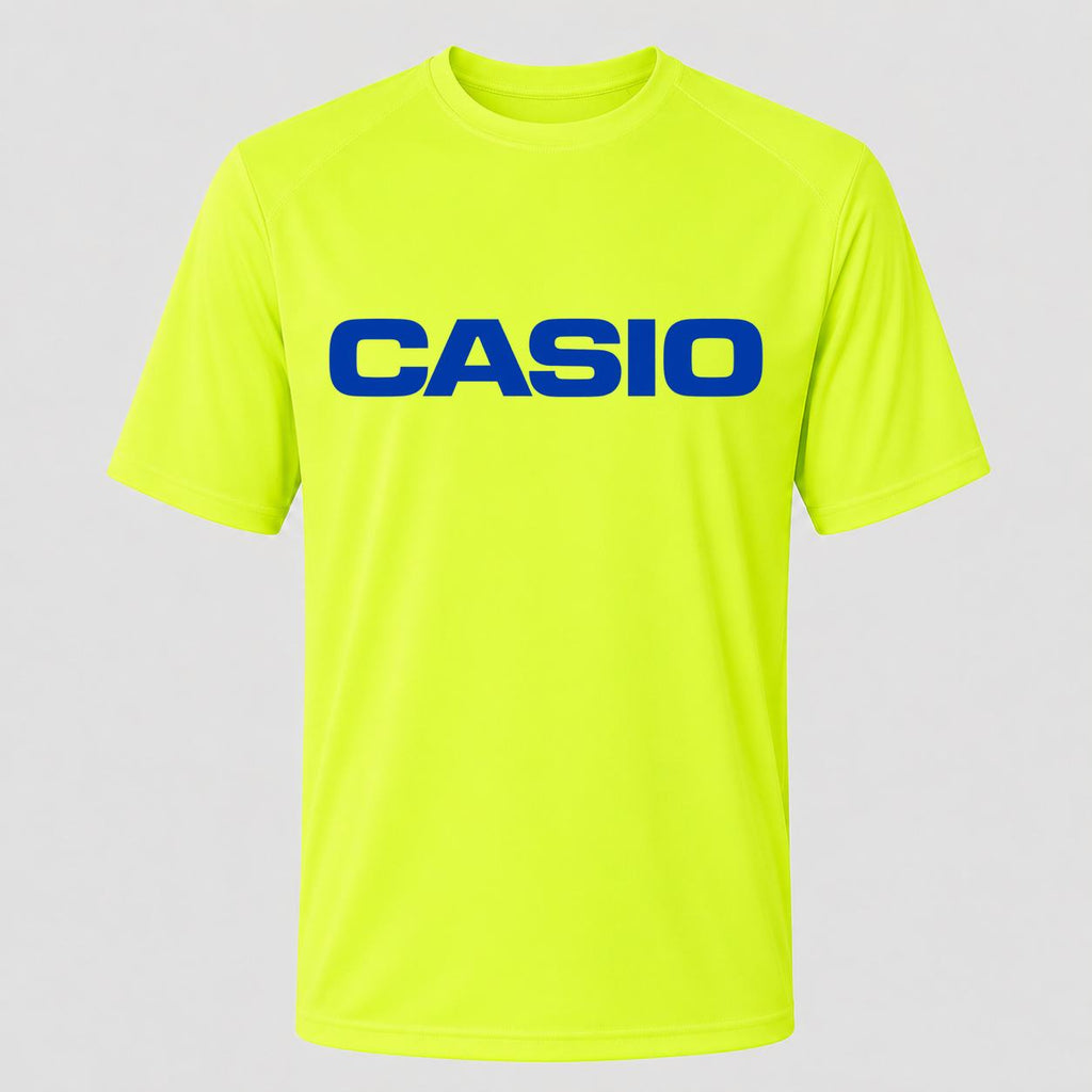 Men's Casio Performance T-Shirt - Safety Green
