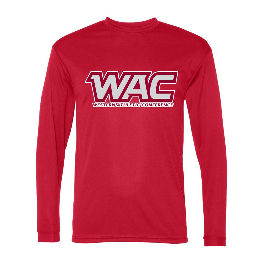 Men's Western Athletic Conference Alternate Polyester Long Sleeve T-Shirt - Red
