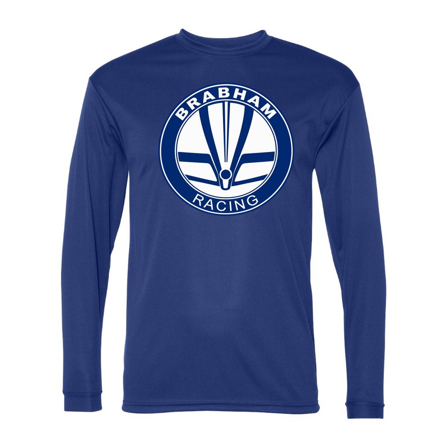 Men's Brabham Racing Polyester Long Sleeve T-Shirt - Royal Blue