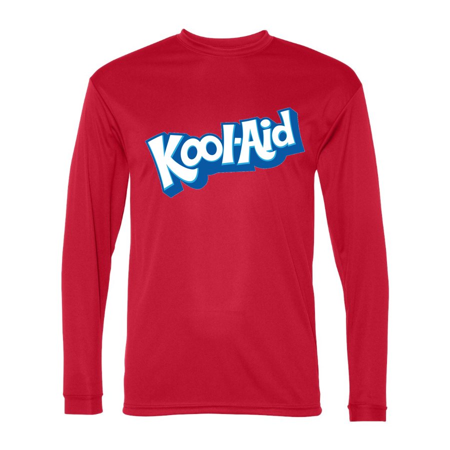 Men's Kool aid Polyester Long Sleeve T-Shirt - Red