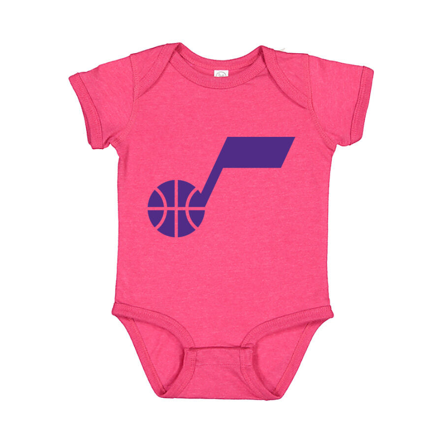 Utah Jazz Baby Romper Onesie - Pink