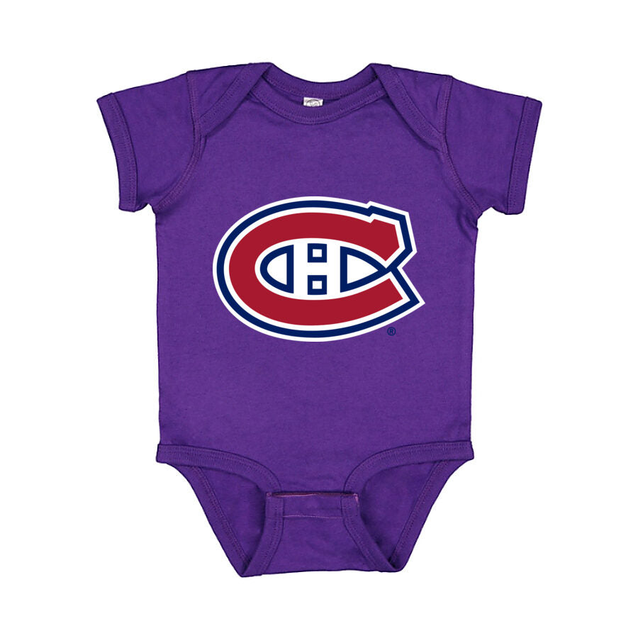 Montreal Canadiens Baby Romper Onesie - Purple