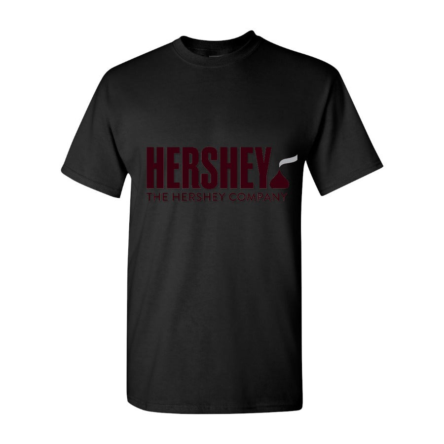 Men's Hershey Logo food Cotton T-Shirt - Black