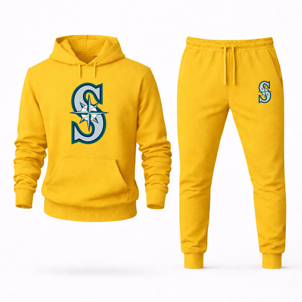 Seattle Mariners Hoodie and Joggers Set - Yellow