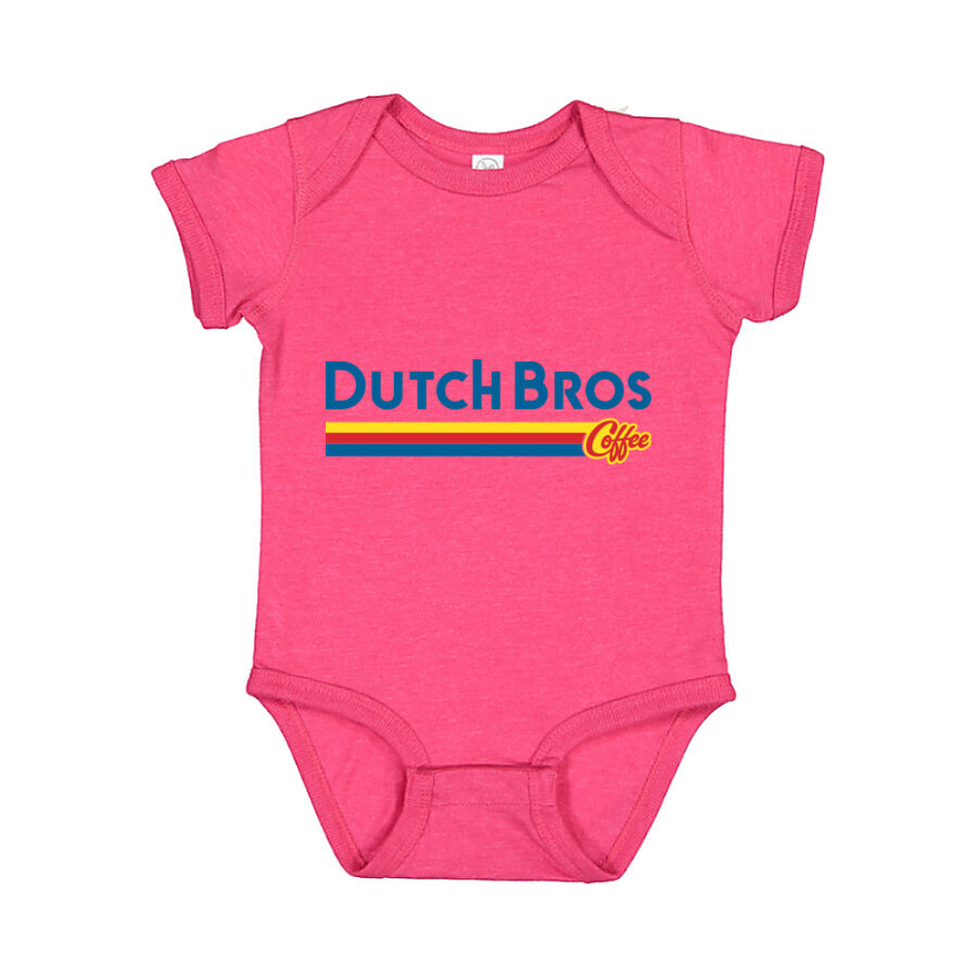 Dutch Bros Coffee Baby Romper Onesie - Pink