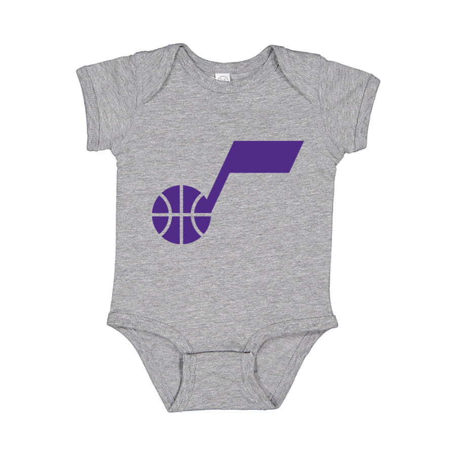 Utah Jazz Baby Romper Onesie - Gray
