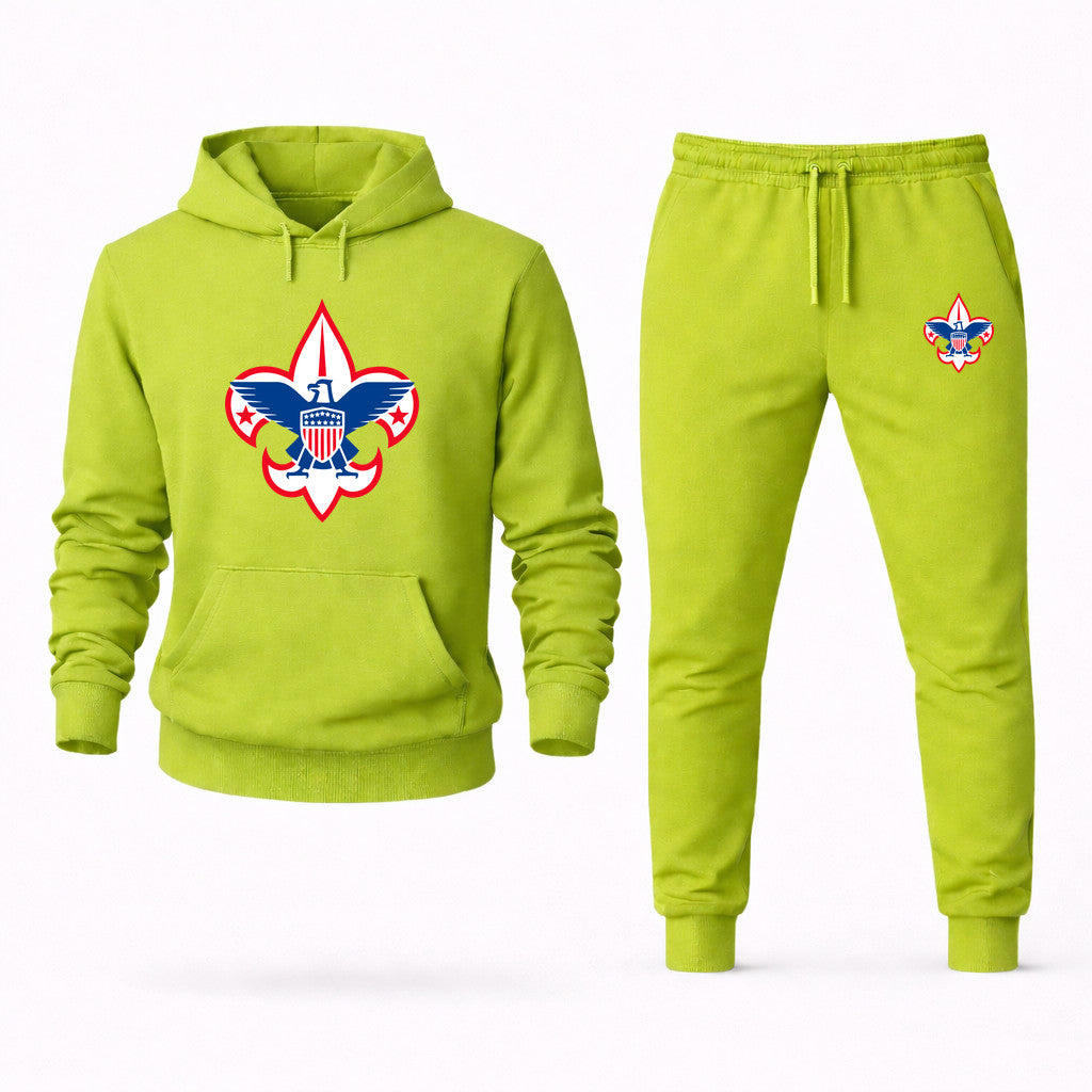 Boy Scout Hoodie and Joggers Set - Lime Green