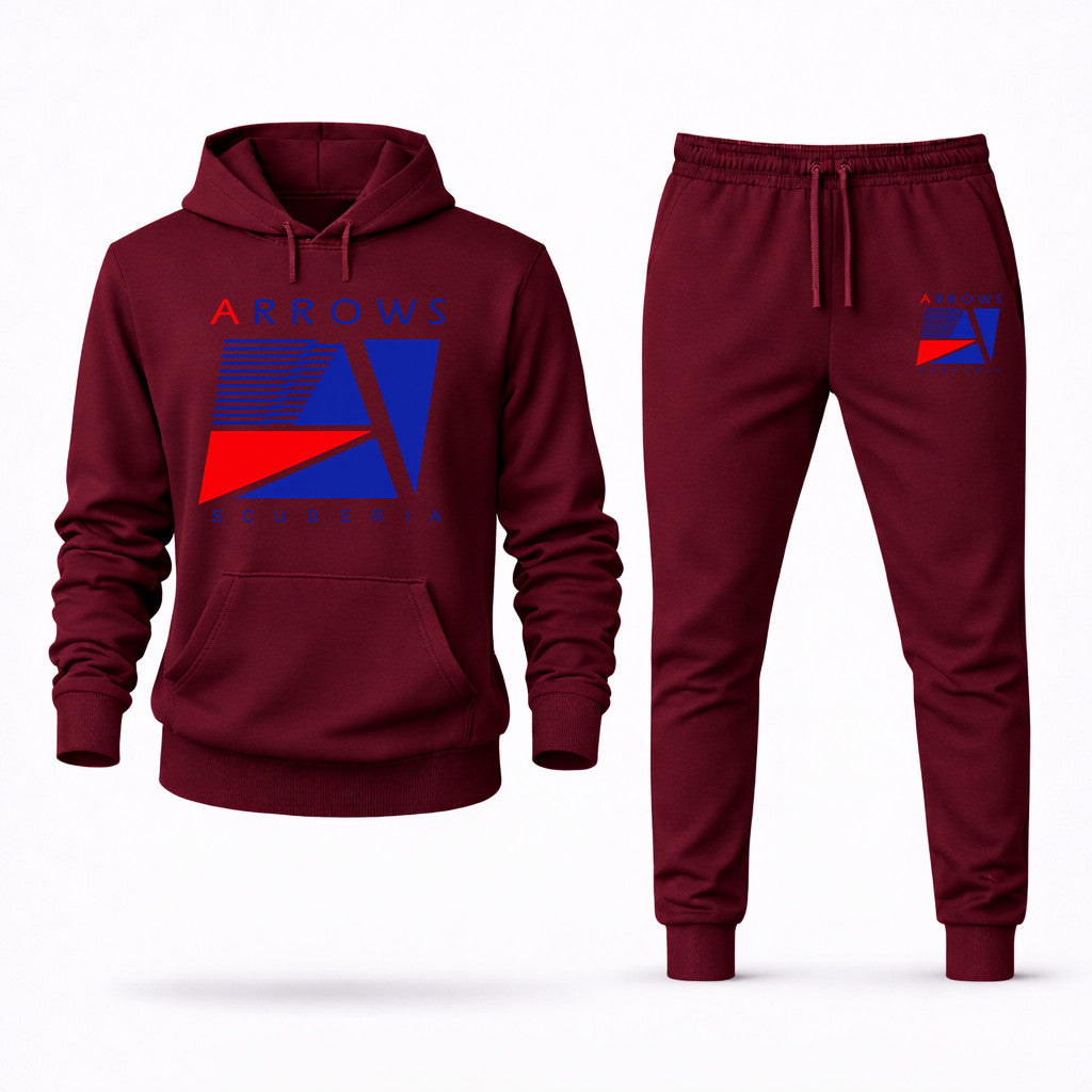 Arrows F1 Team Hoodie and Joggers Set - Burgundy