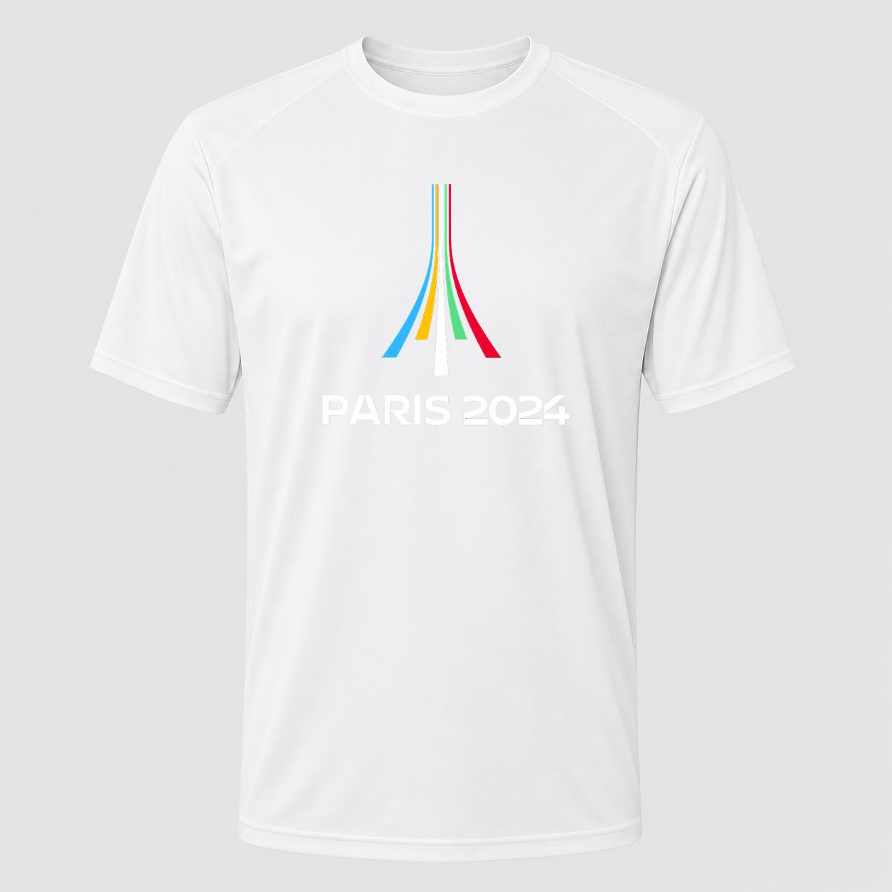 Men's Paris 2024 Olympics White Performance T-Shirt - White