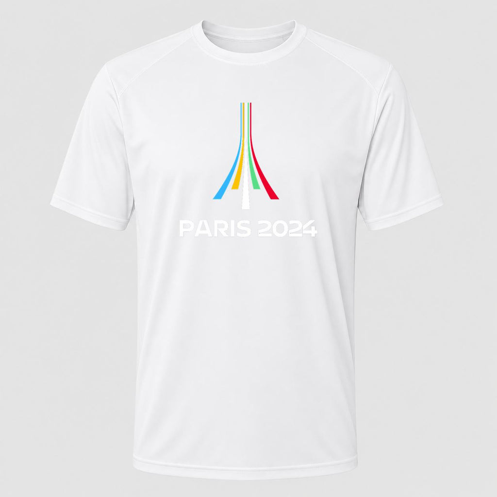 Men's Paris 2024 Olympics White Performance T-Shirt - White