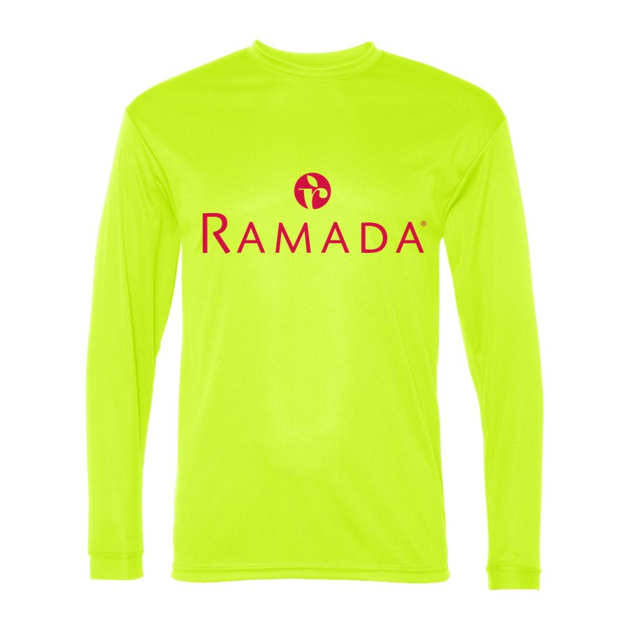 Men's Ramada Polyester Long Sleeve T-Shirt - Safety Yellow