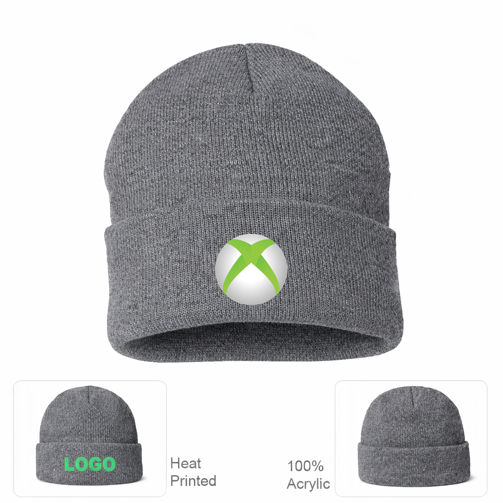 Xbox Gaming Beanie Hat - Grey