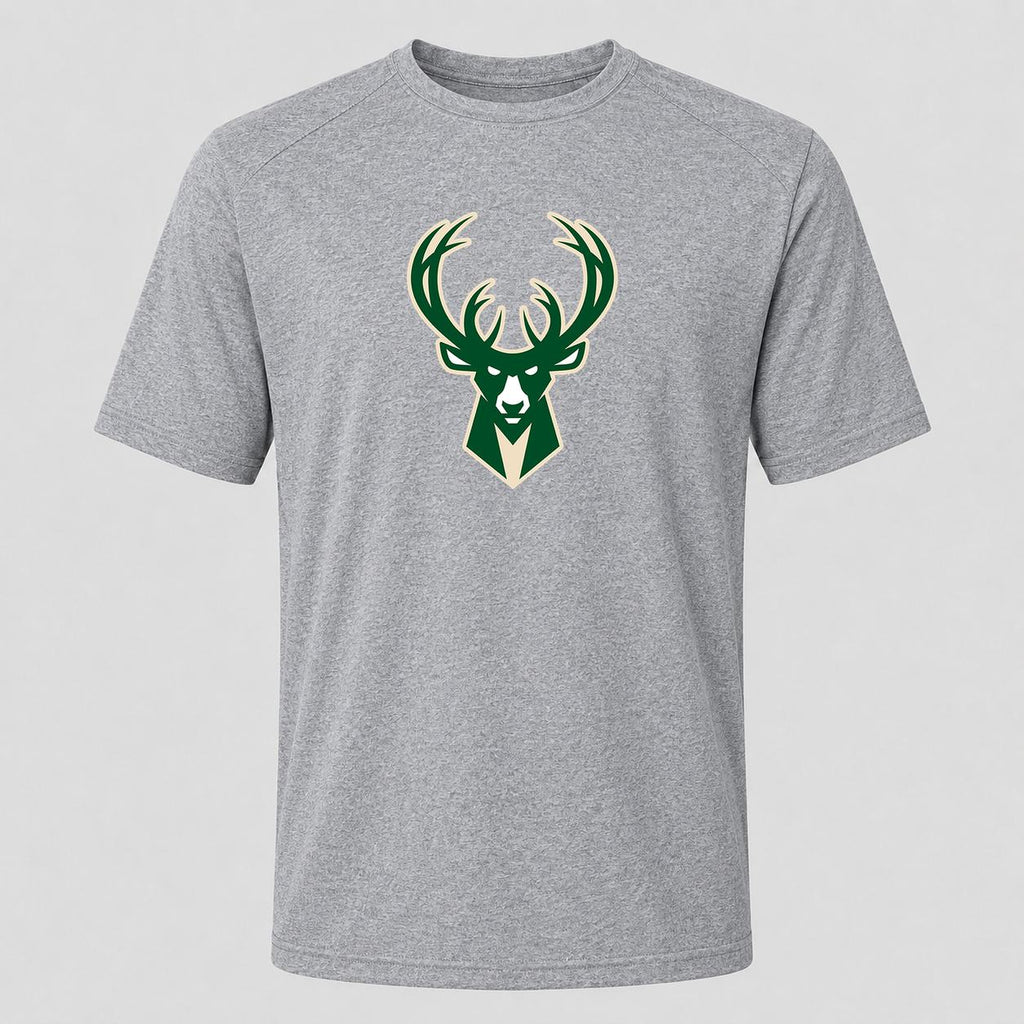 Men's Milwaukee Bucks Performance T-Shirt - Gray